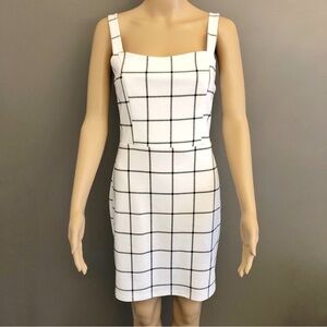 APRICOT Minimalist Feminine White Camisole Summer Festival Mini Dress. Medium